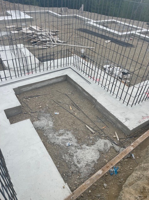 Completed Footings with Wall Rebar