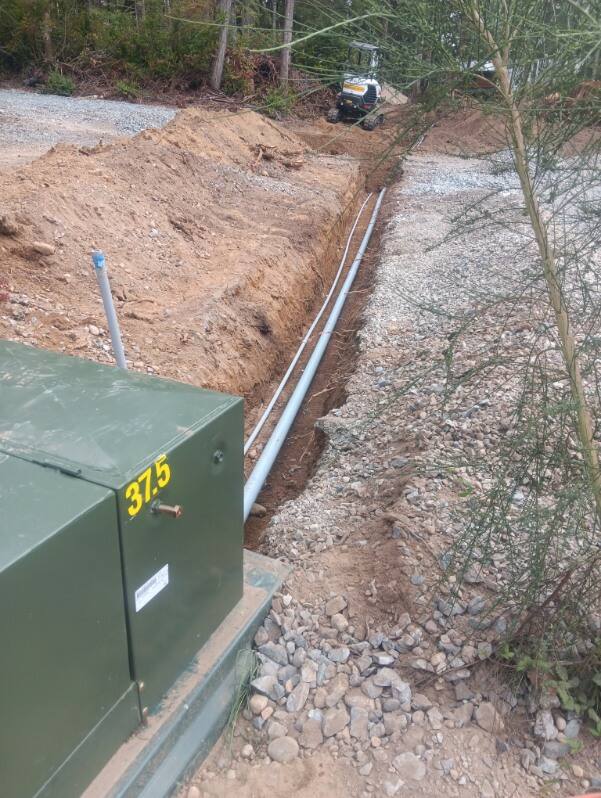 Port Orchard Underground power conduit installation