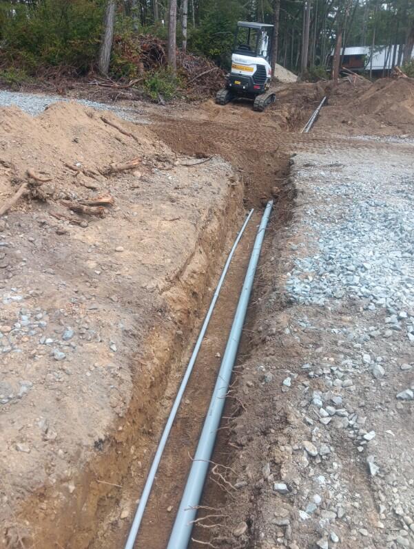 Silverdale Underground power conduit installation